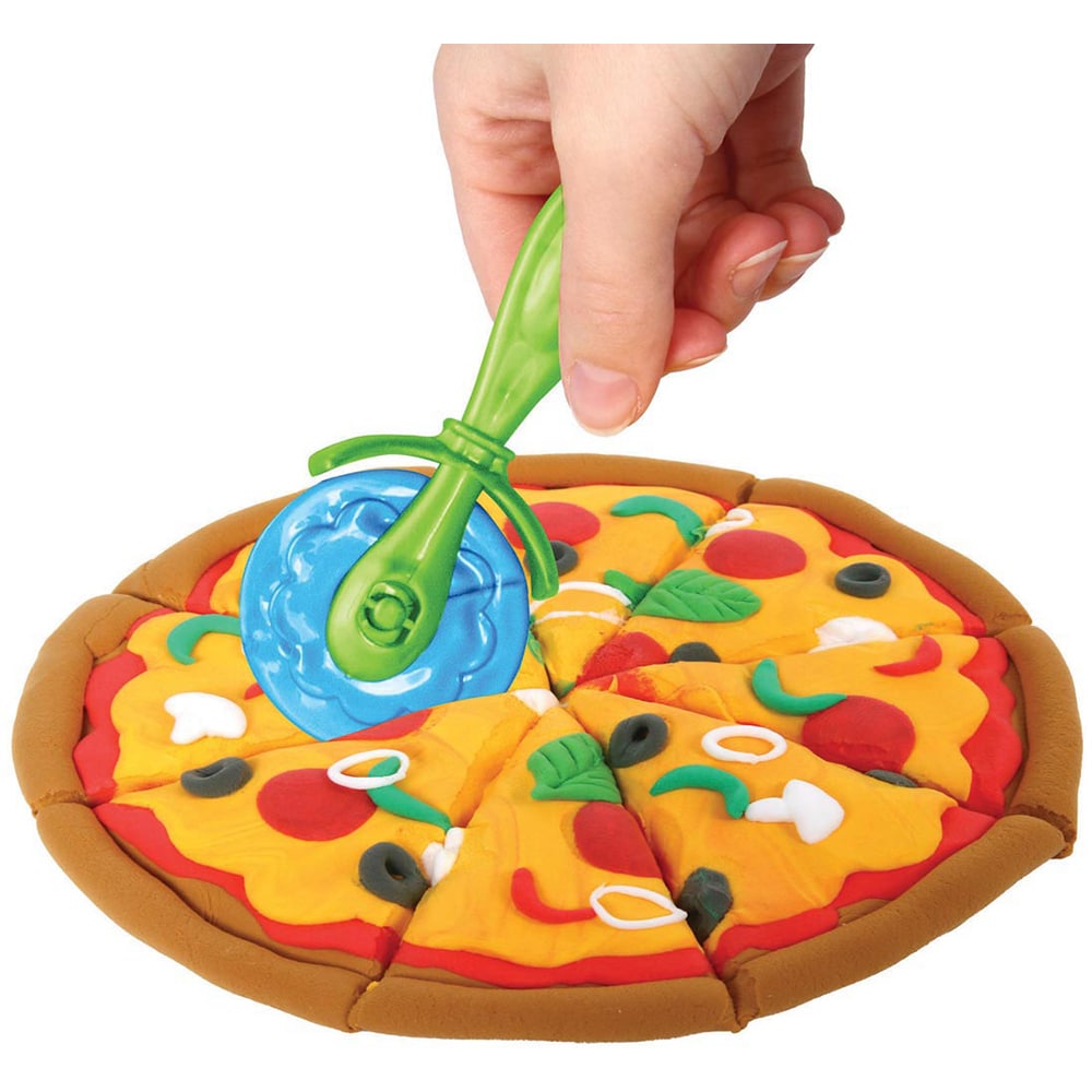 Set plastilina AIR CLAY Pizzerie 1100029418, 4 ani+, multicolor 