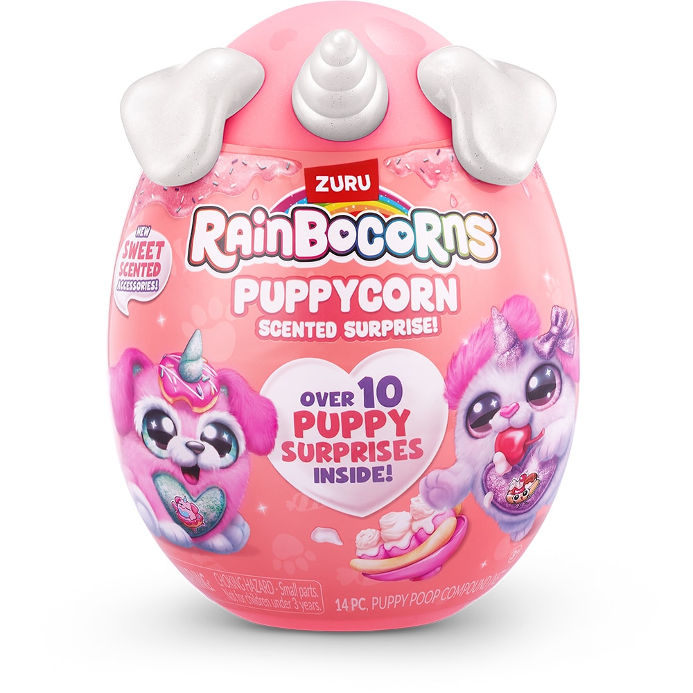 Jucarie de plus RAINBOCORNS Unicornul curcubeu - Catelusul Seria 4 1100029675, 3 ani+, multicolor