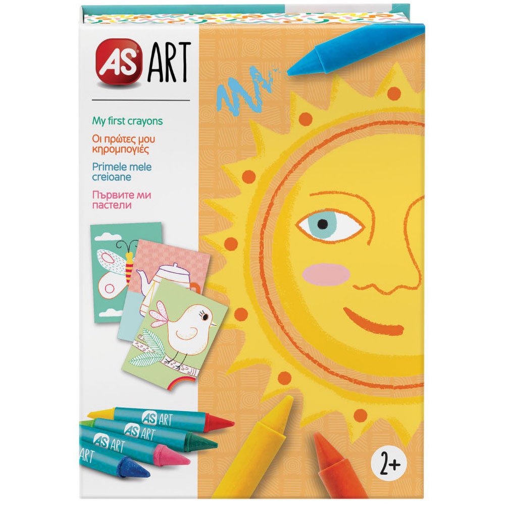 Jucarie creativa AS GAMES Art Box - Primele mele creioane colorate 11038, 2 ani+, multicolor