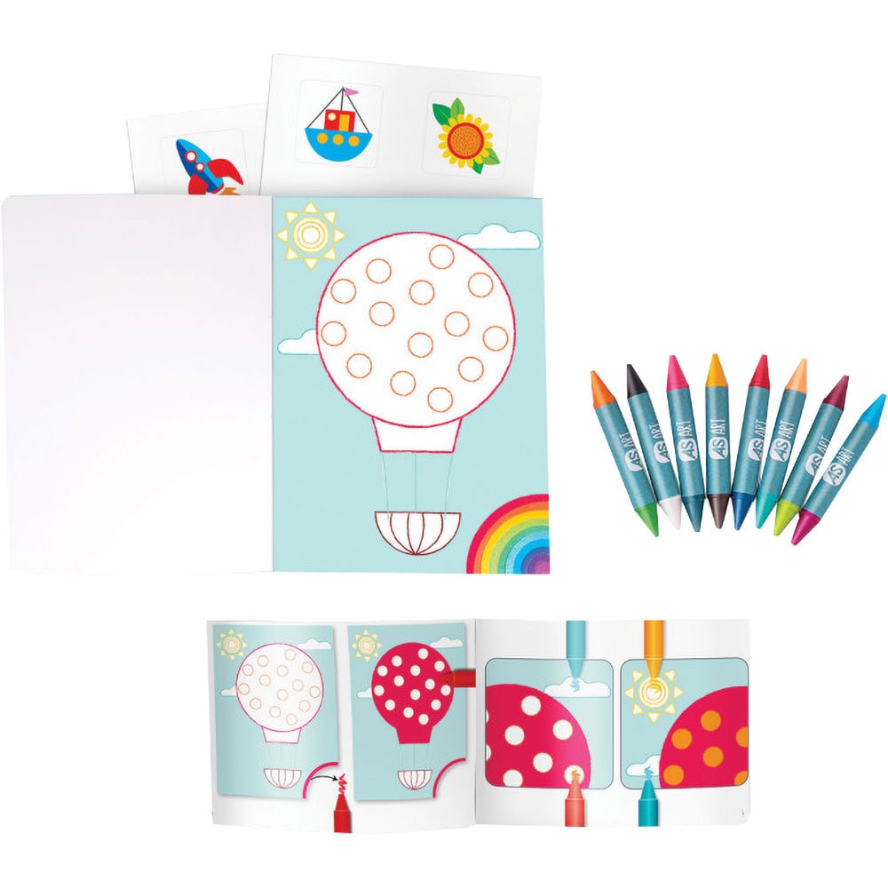 Jucarie creativa AS GAMES Art Box - Primele mele creioane colorate 11038, 2 ani+, multicolor