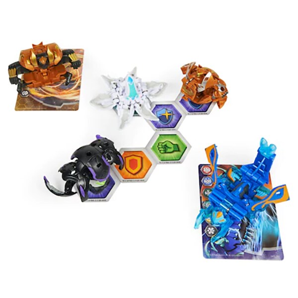 Set figurine BAKUGAN Geogan Rising - Brawler, Surturan si Swarmer 134985, 6 ani+, multicolor