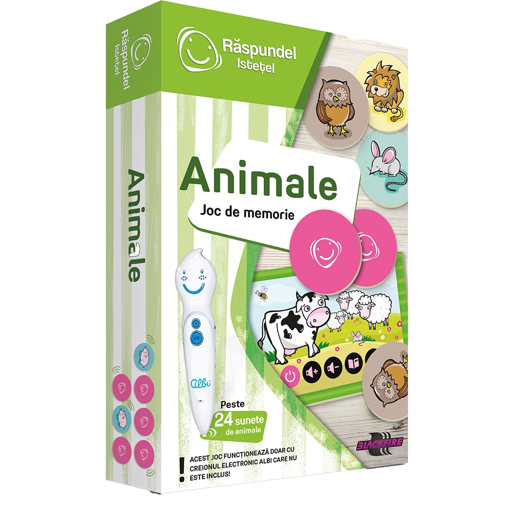 Joc de memorie RASPUNDEL ISTETEL Animale 19580, 3 ani+, 2-4 jucatori