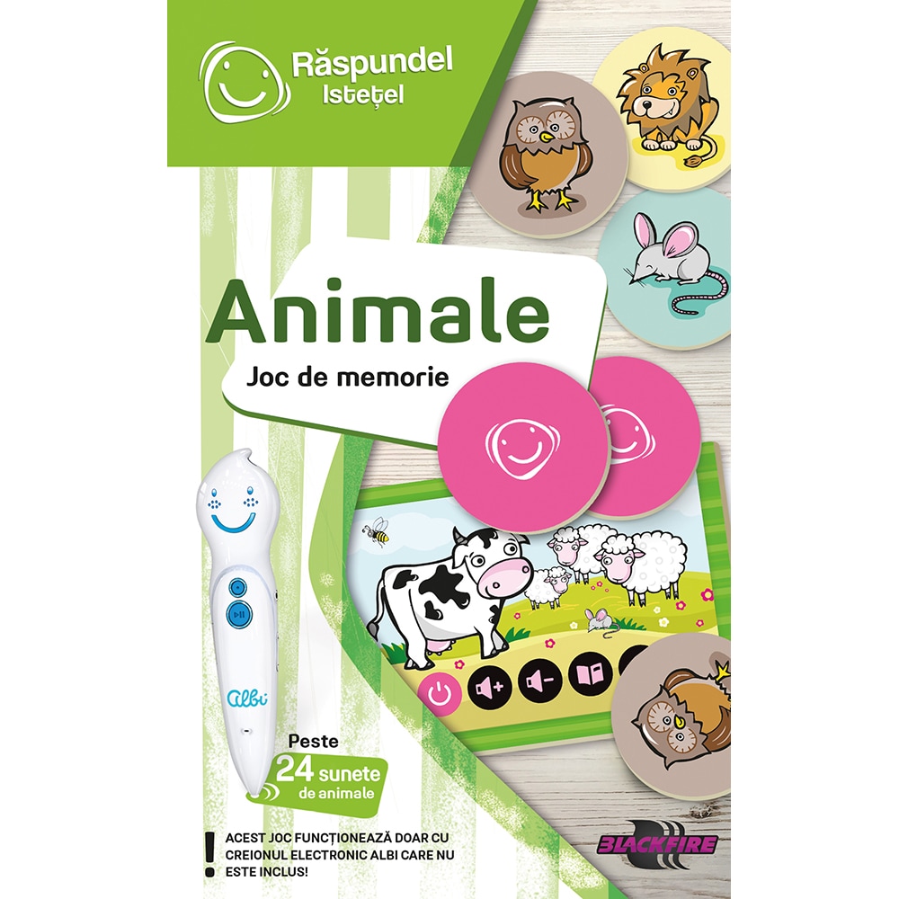 Joc de memorie RASPUNDEL ISTETEL Animale 19580, 3 ani+, 2-4 jucatori