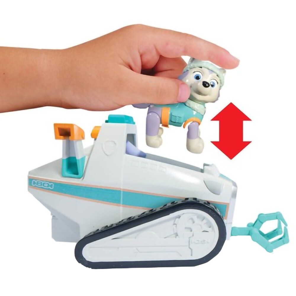 Figurina PAW PATROL Vehicul si Catelus Everest, 3 ani+, multicolor