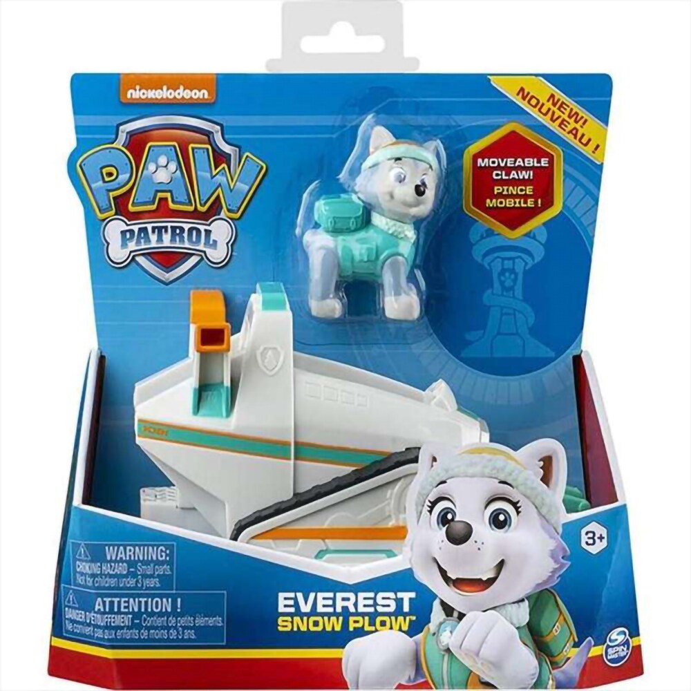 Figurina PAW PATROL Vehicul si Catelus Everest, 3 ani+, multicolor