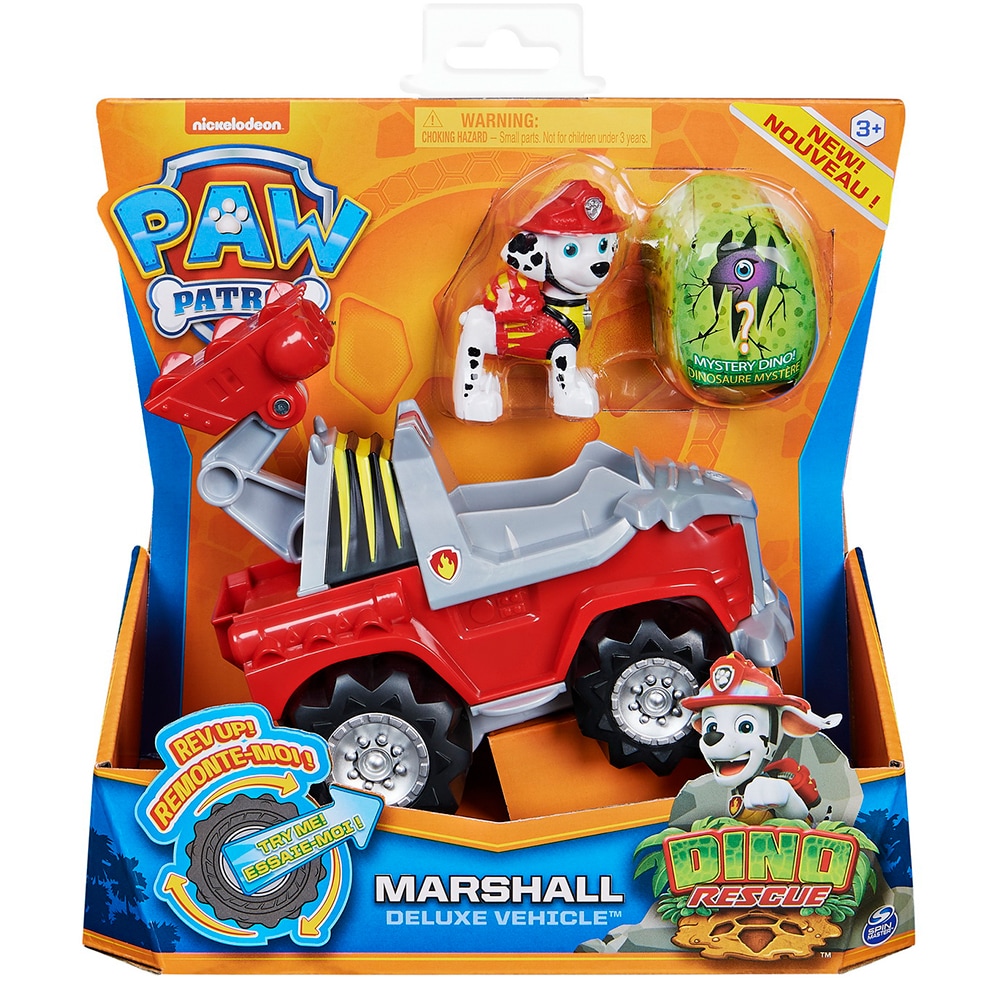 Set masinuta PAW PATROL Marshall 20124741, 3 ani+, rosu-argintiu