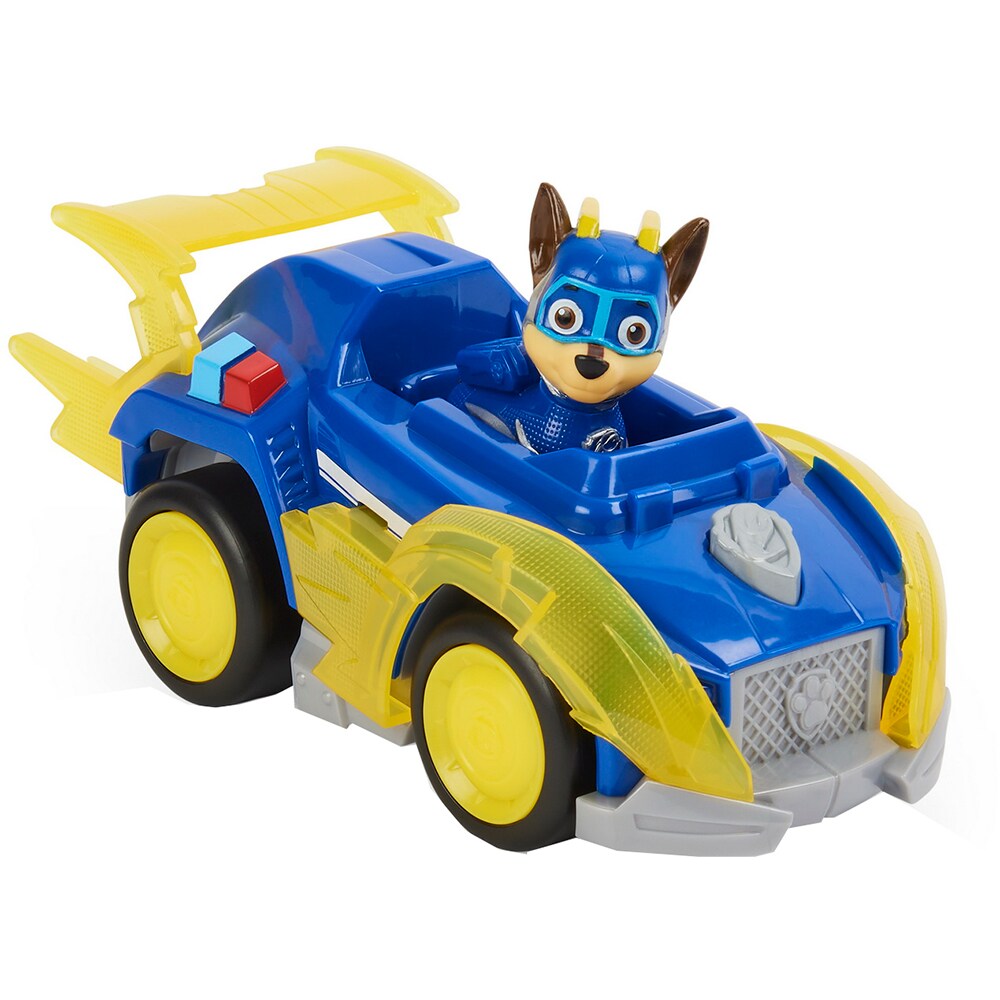Figurina PAW PATROL Vehicul de baza Chase 20127440, 3 ani+, albastru-galben