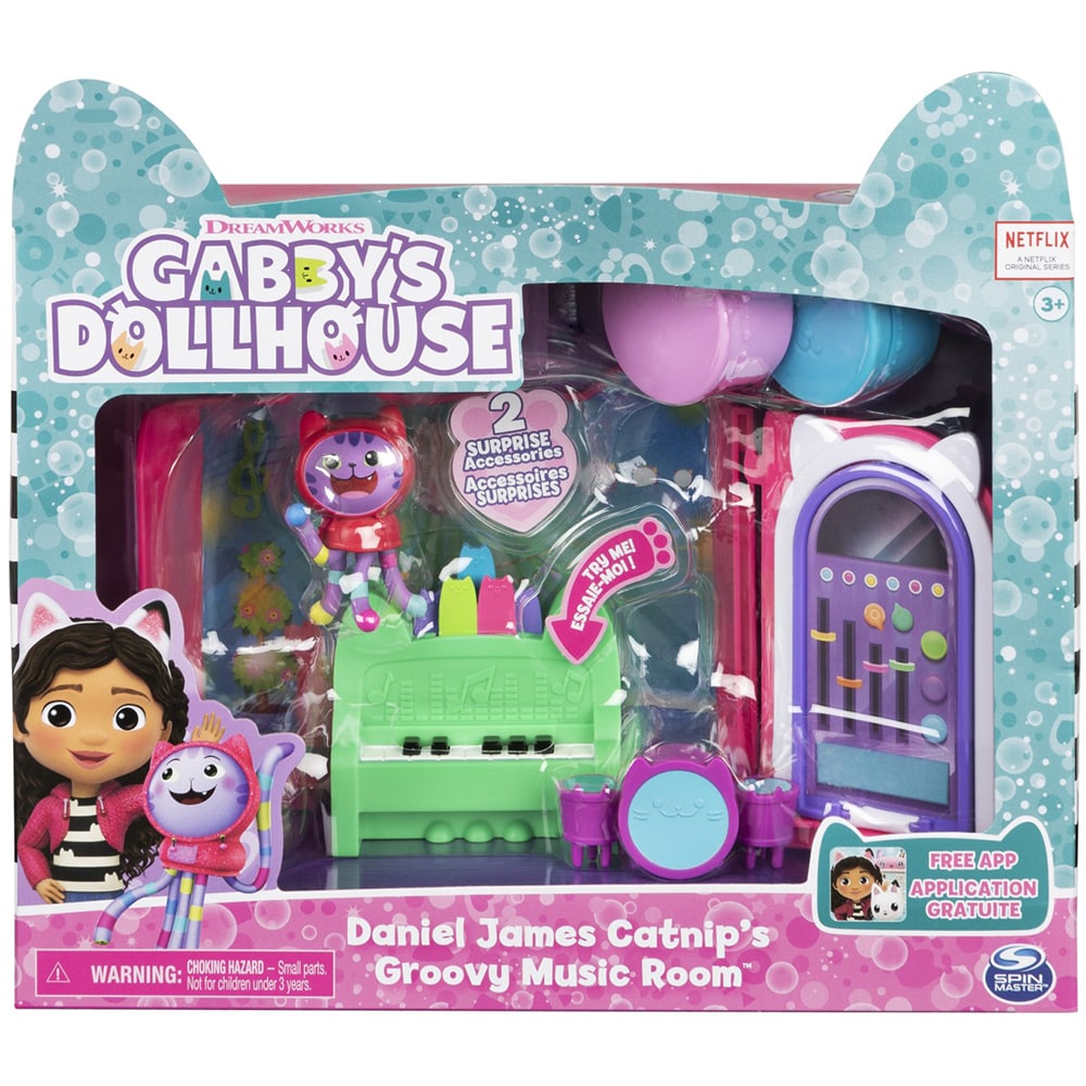 Casa de lux GABBY'S DOLLHOUSE Camera de muzica a lui Daniel, 3 ani+, multicolor