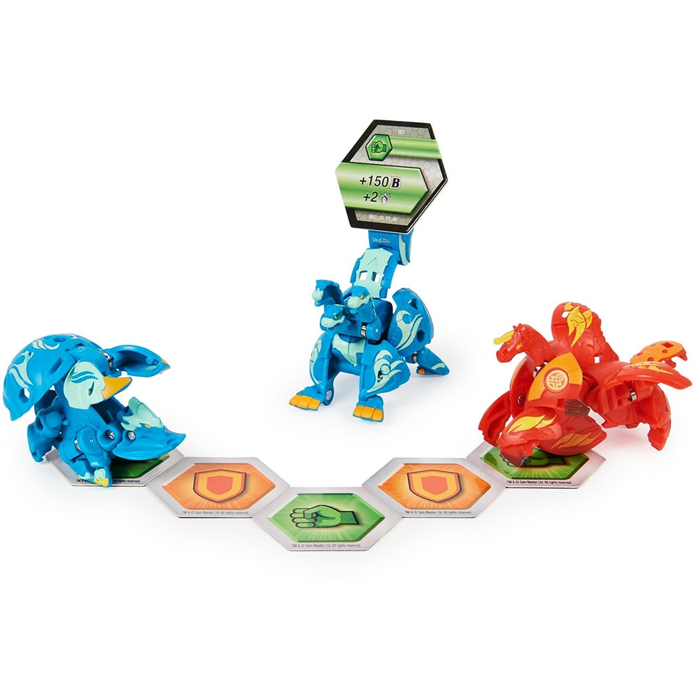 Set figurine BAKUGAN Evolutions - Starter Pack, Howlkor Ultra, Colossus si Pegatrix 20135932, 6 ani+, multicolor