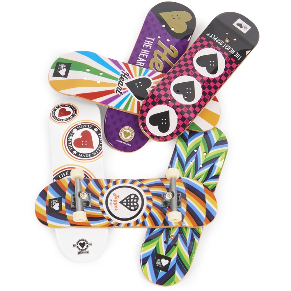 Set 6 piese TECH DECK Fingerboard Heart 20136711, 6 ani+, multicolor