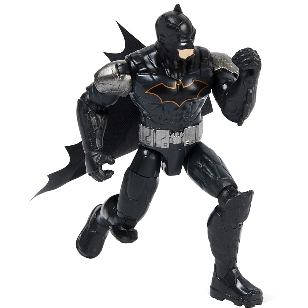 Figurina BATMAN 3 accesorii surpriza 20138130, 3 ani+, negru-argintiu