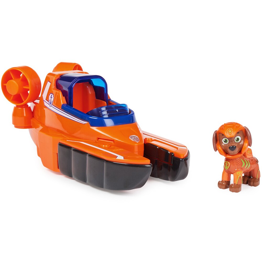Set figurina si vehicul PAW PATROL Catelusii Acvatici Zuma si Homar, 3 ani+, multicolor