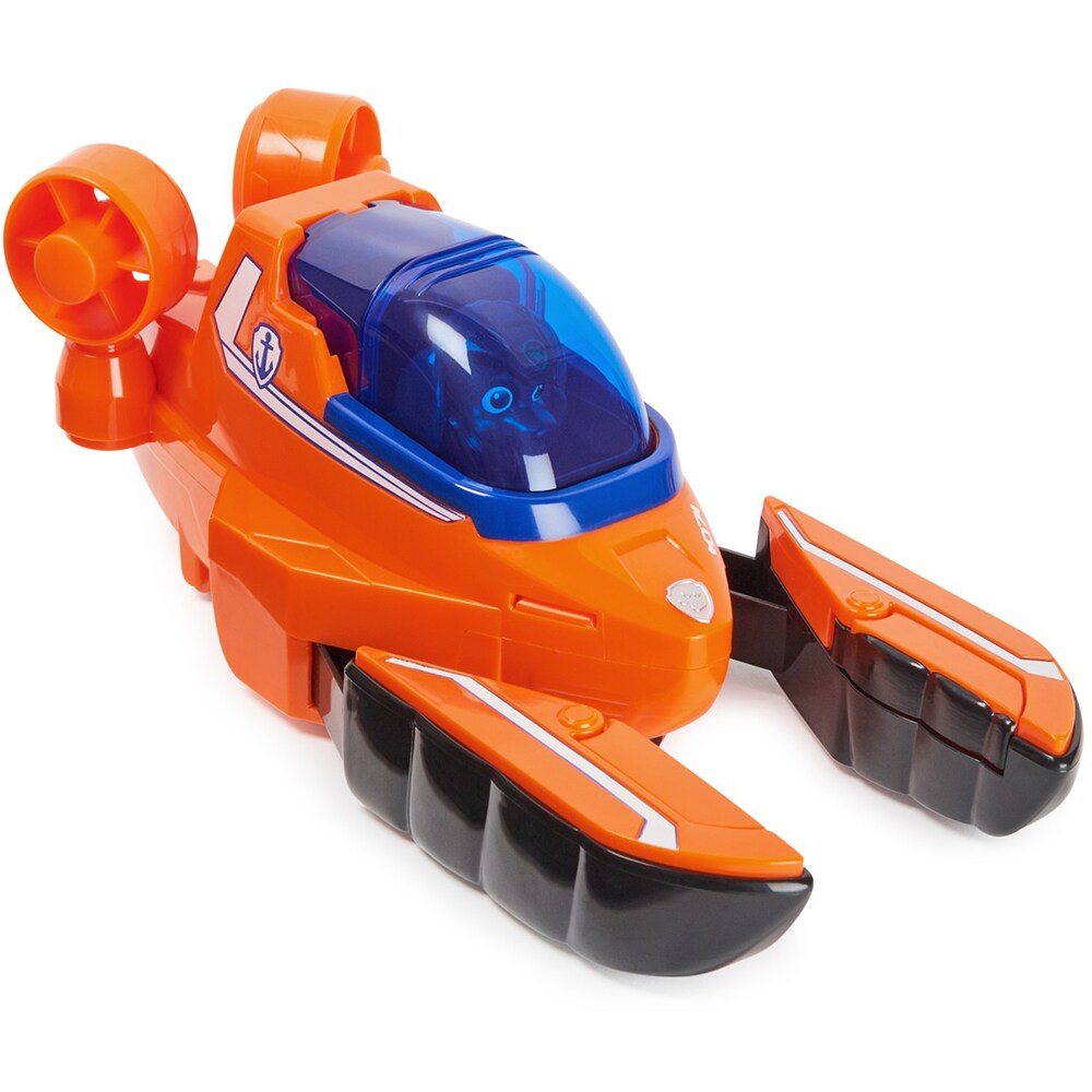 Set figurina si vehicul PAW PATROL Catelusii Acvatici Zuma si Homar, 3 ani+, multicolor