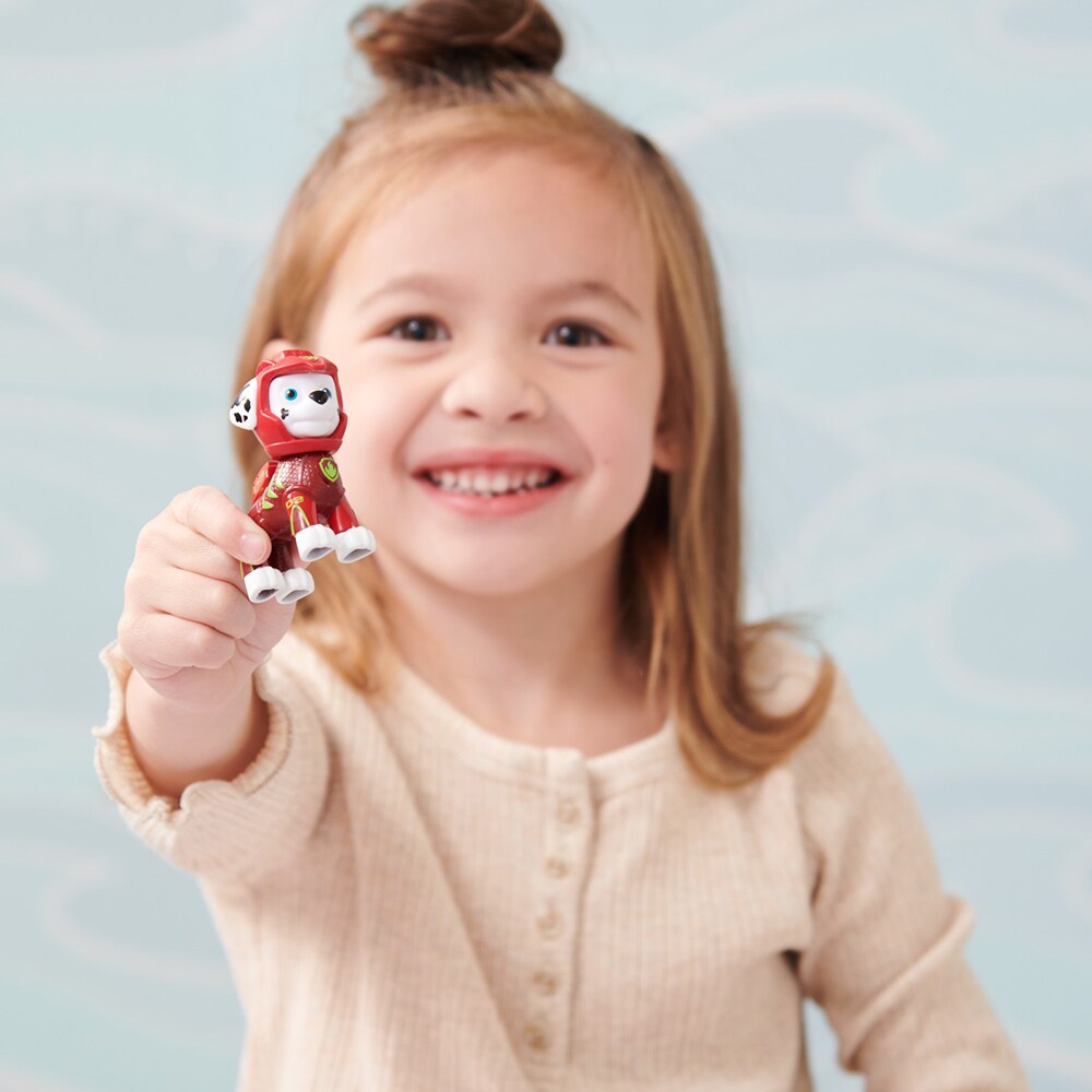 Set figurine PAW PATROL Aqua Pups - Marshall si delfinul 20139321, 3 ani+, multicolor