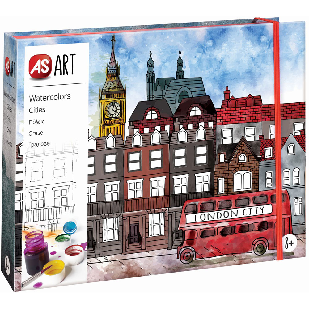 Set pentru desen AS GAMES Art - Orase 21042, 6 ani+, multicolor