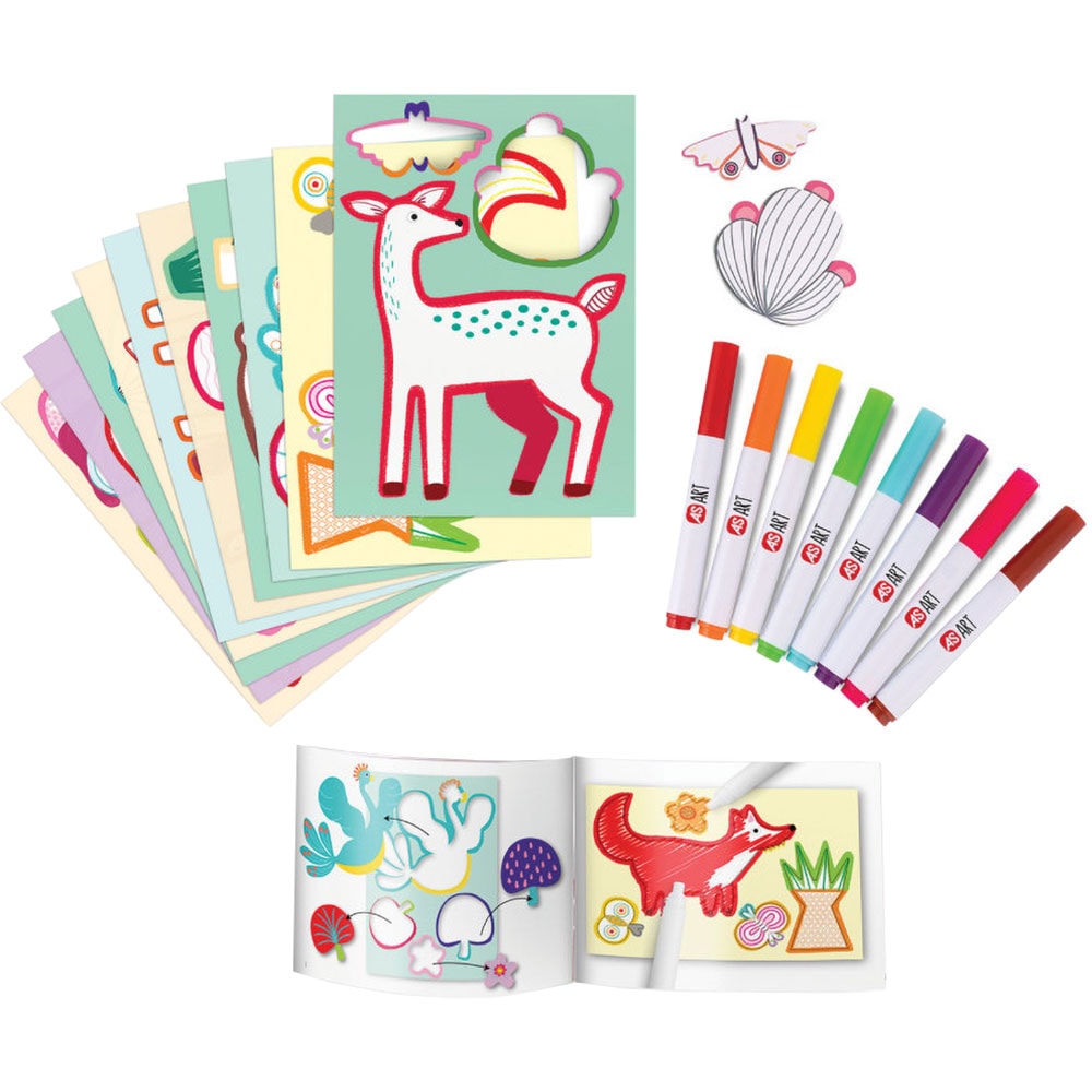 Set pentru desen AS GAMES Art - Primele mele carioci 21062, 4 ani+, multicolor