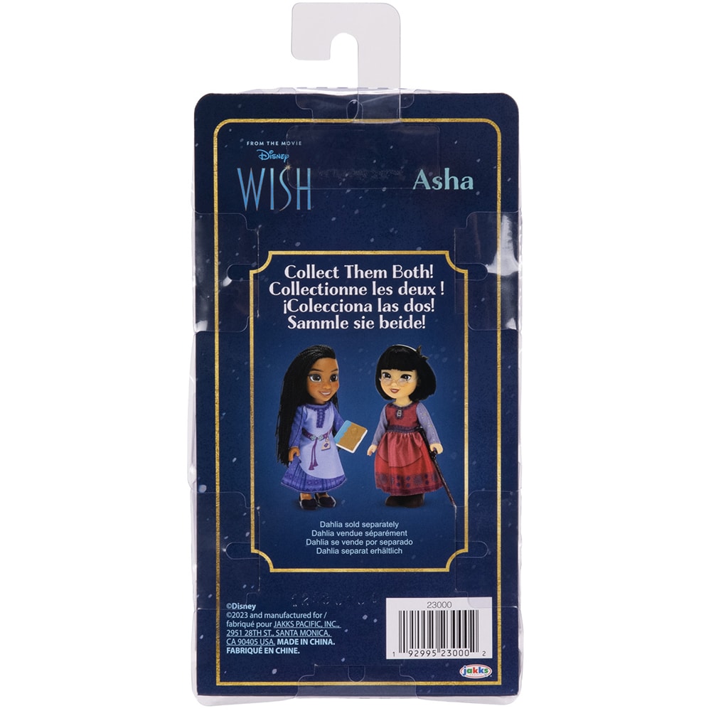 Papusa DISNEY WISH Asha 230004, 3 ani+, mov
