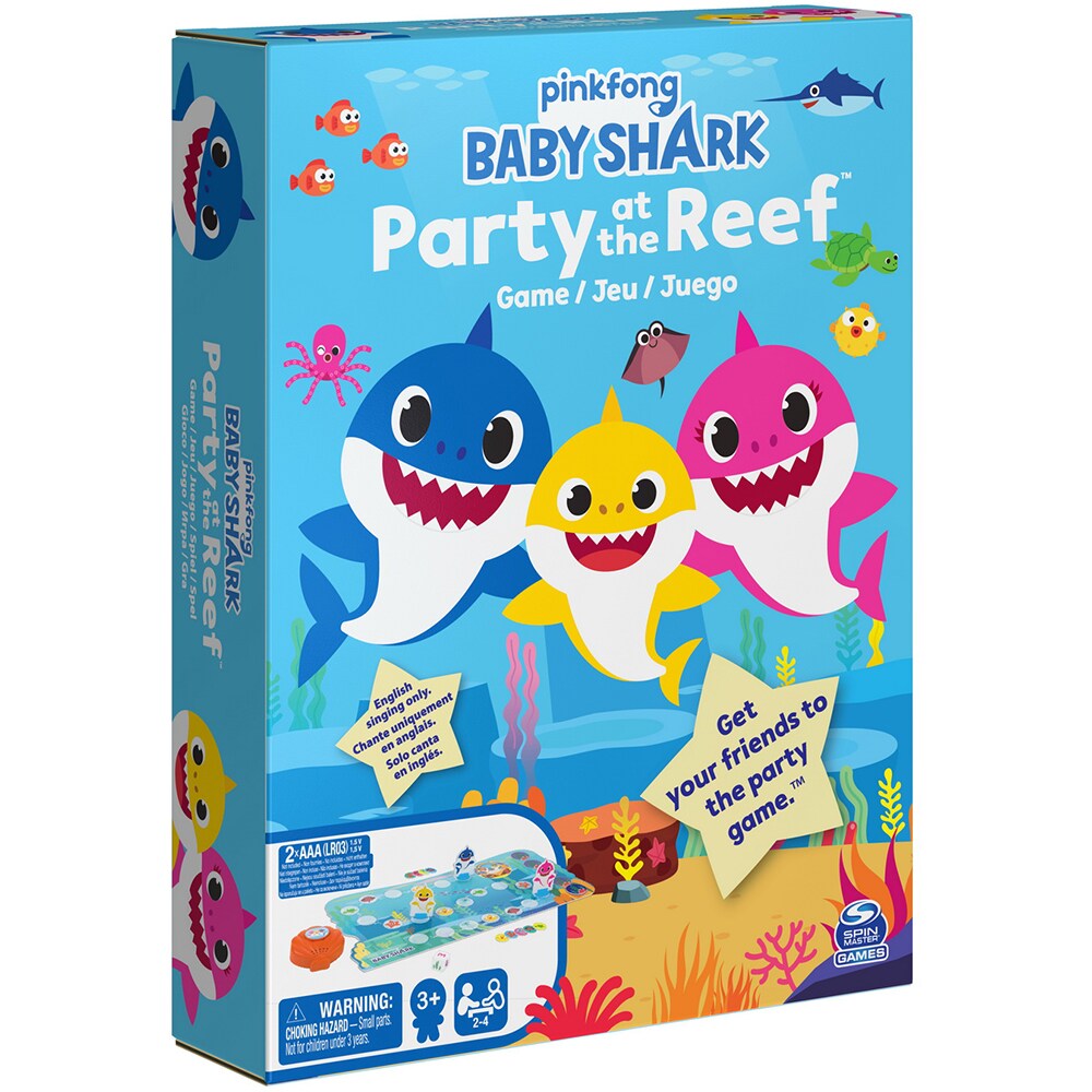 Joc educativ SPINMASTER Baby Shark - Petrecere la recif 6059631, 3 ani+, 1 jucator