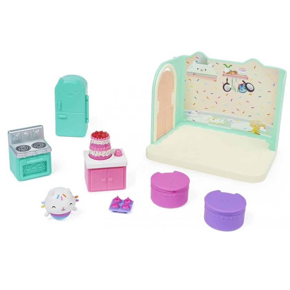 Set figurina GABBY'S DOLLHOUSE Casa de lux Cofetaria lui Cakey 60604782013, 3 ani+, multicolor