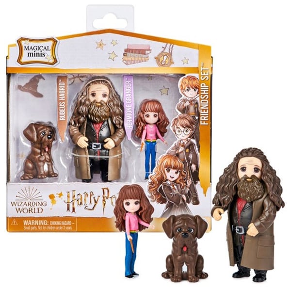 Set figurine SPINMASTER Harry Potter - Rubeus Hagrid si Hermione Granger, 5 ani+, multicolor