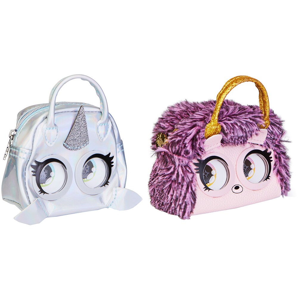 Set 2 gentute SPINMASTER Purse Pets - Micro Edgy Hedgy si Narwow 6064161, 5 ani+, multicolor