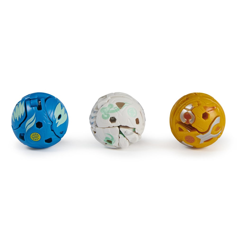 Set 3 figurine BAKUGAN Evolutions - Starter Pack Gillator Ultra Hydorous si Blitz Fox 6064656, 6 ani+, multicolor