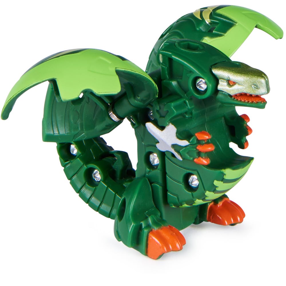 Figurina BAKUGAN S5 - Bila Clasica Trox Sairus 606609320, 6 ani+, verde-portocaliu