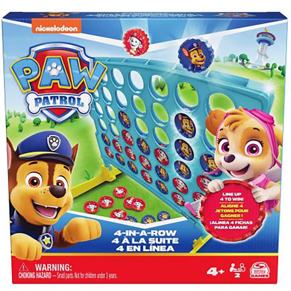 Joc educativ PAW PATROL Patru la rand 6067830, 4 ani+, 2 jucatori