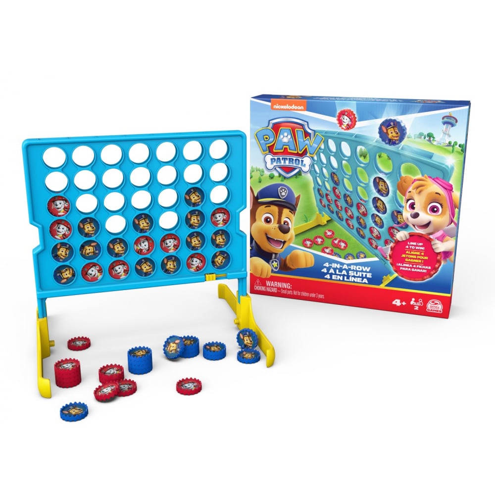 Joc educativ PAW PATROL Patru la rand 6067830, 4 ani+, 2 jucatori