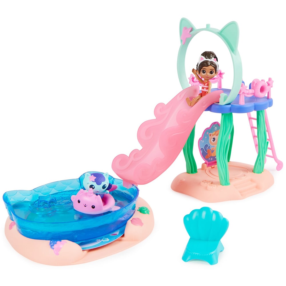 Set figurina GABBY'S DOLLHOUSE Piscina lui Gabby 6067878, 3 ani+, multicolor