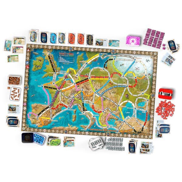 Joc de societate ASMODEE Ticket to Ride Europe - 15th Anniversary 720033, 8 ani+, 2-5 jucatori