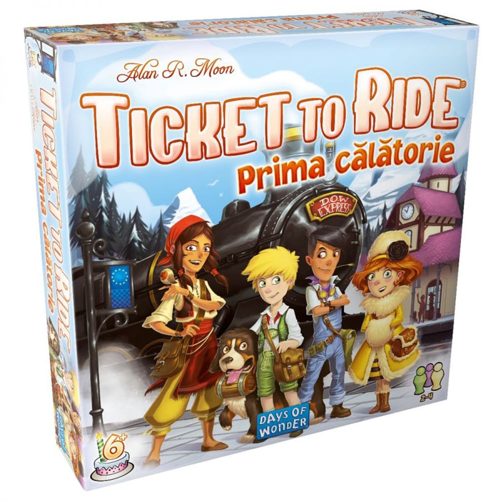 Joc de societate ASMODEE Ticket To Ride - Prima calatorie 721827, 6 ani+, 2-4 jucatori