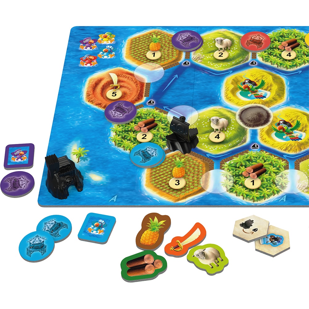 Joc de societate CATAN Junior Mini, 6 ani+, 2-4 jucatori