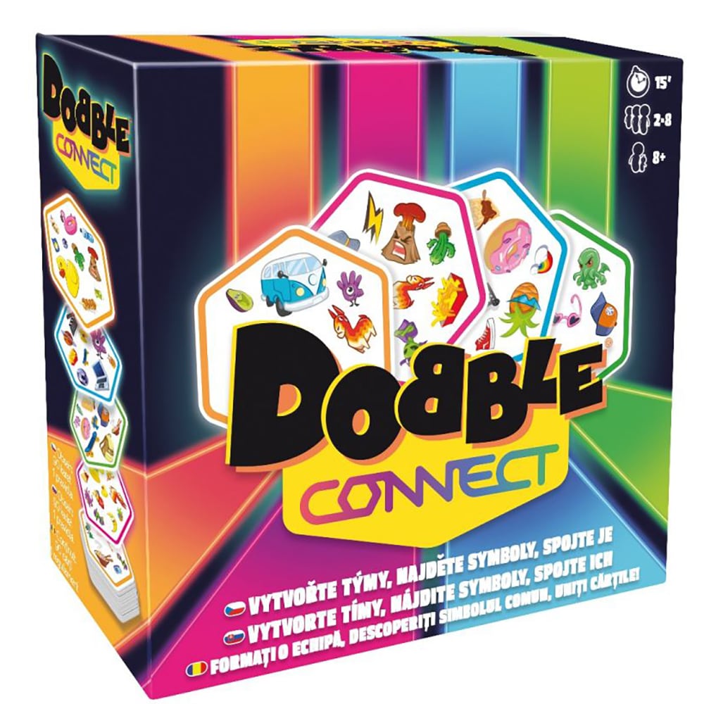 Joc de societate ASMODEE Dobble Connect DOBSKRO, 8 ani+, 2-8 jucatori