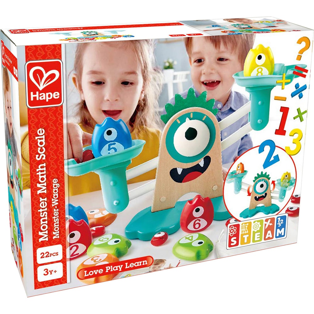 Jucarie educativa HAPE Cantar monstru E0511, 3 ani+, multicolor