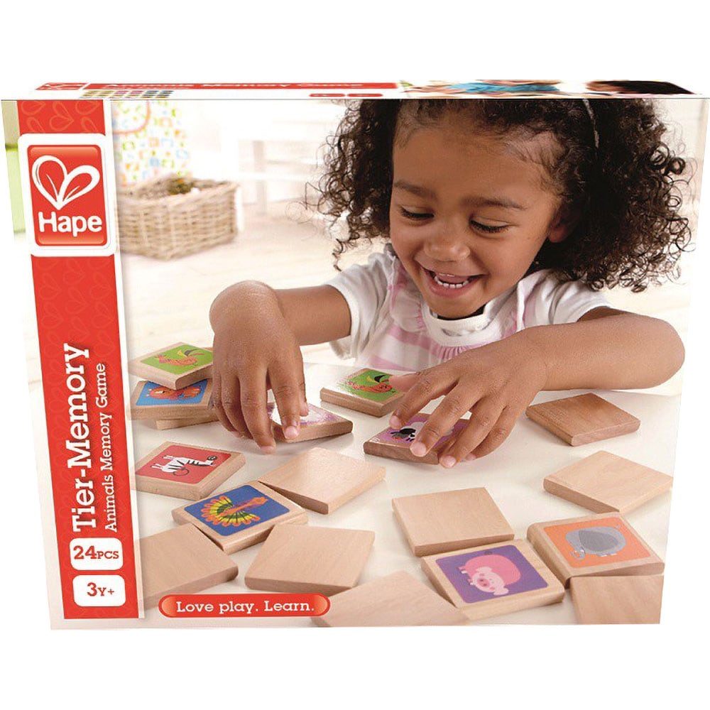 Joc memorie HAPE Animalele E1012, 3 ani+, 1 jucator