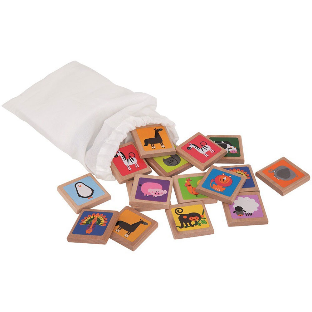 Joc memorie HAPE Animalele E1012, 3 ani+, 1 jucator