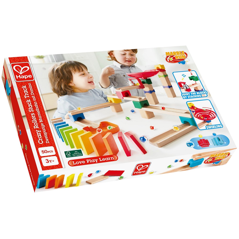 Joc logica HAPE Quadrilla cu piese de domino E1102, 3 ani+, multicolor