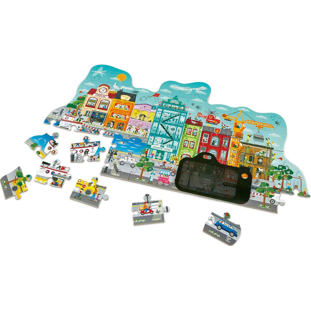 Puzzle HAPE Orasul Animat E1629, 4 ani+, 49 piese