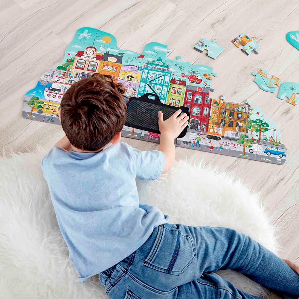 Puzzle HAPE Orasul Animat E1629, 4 ani+, 49 piese