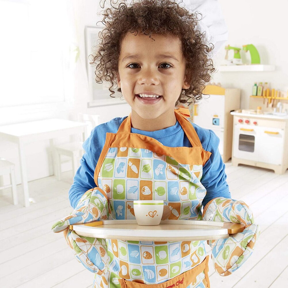 Jucarie de rol HAPE Set ceai E3124, 3 ani+, alb-verde