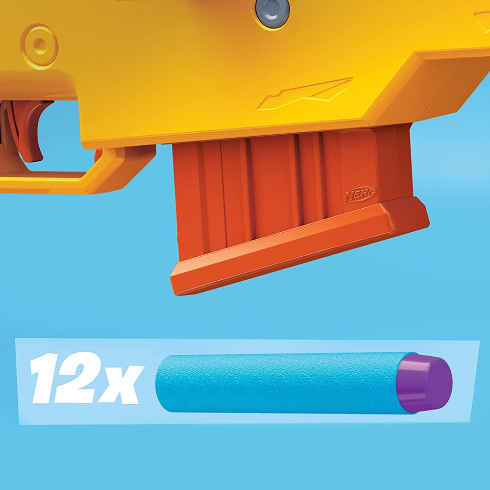 Blaster NERF Fortnite - BASR-L E7522, 8 ani+, galben-portocaliu