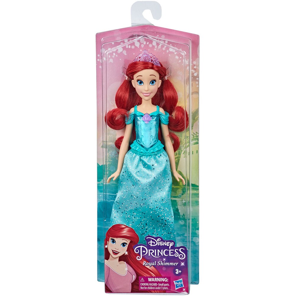 Papusa DISNEY PRINCESS Printesa stralucitoare Ariel F0895, 3 ani+, albastru-mov