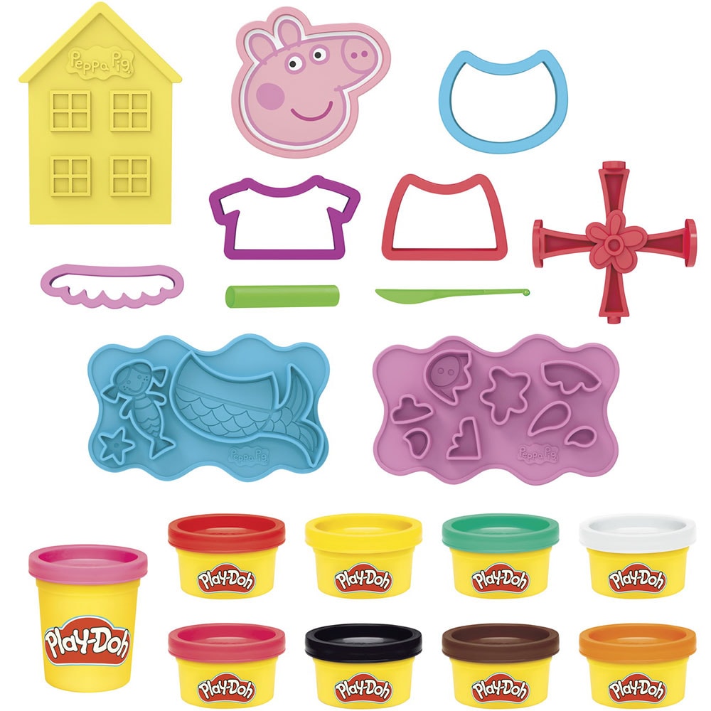 Set plastilina PLAY DOH Peppa Pig F1497, 3 ani+, multicolor