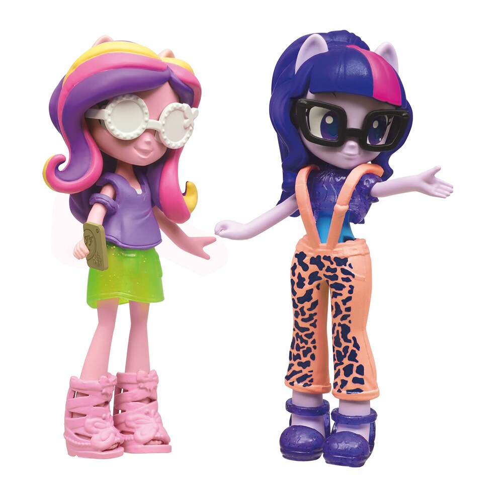 Set figurine MY LITTLE PONY Equestria Girls - Twilight Sparkle si Printesa Cadance F1587, 5 ani+, multicolor
