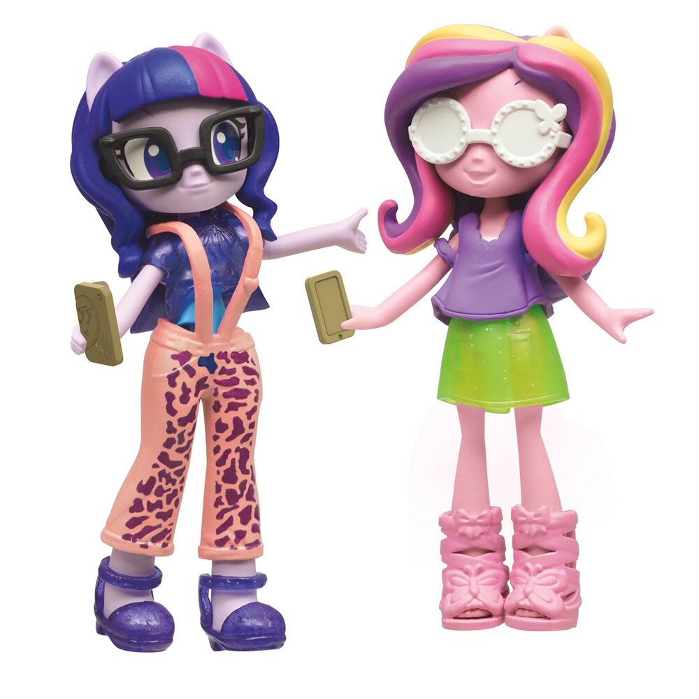 Set figurine MY LITTLE PONY Equestria Girls - Twilight Sparkle si Printesa Cadance F1587, 5 ani+, multicolor