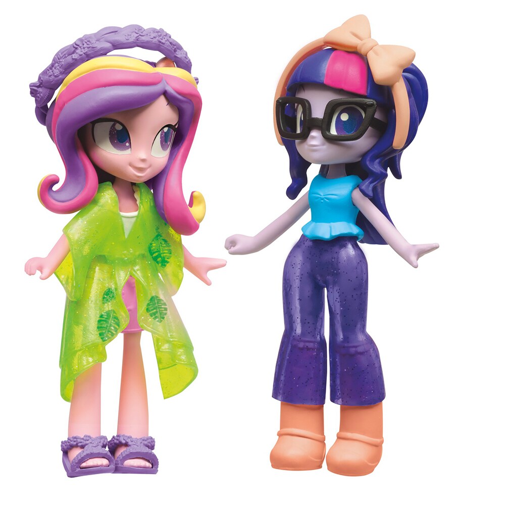 Set figurine MY LITTLE PONY Equestria Girls - Twilight Sparkle si Printesa Cadance F1587, 5 ani+, multicolor
