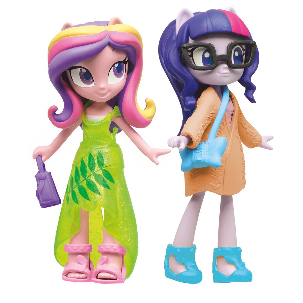 Set figurine MY LITTLE PONY Equestria Girls - Twilight Sparkle si Printesa Cadance F1587, 5 ani+, multicolor