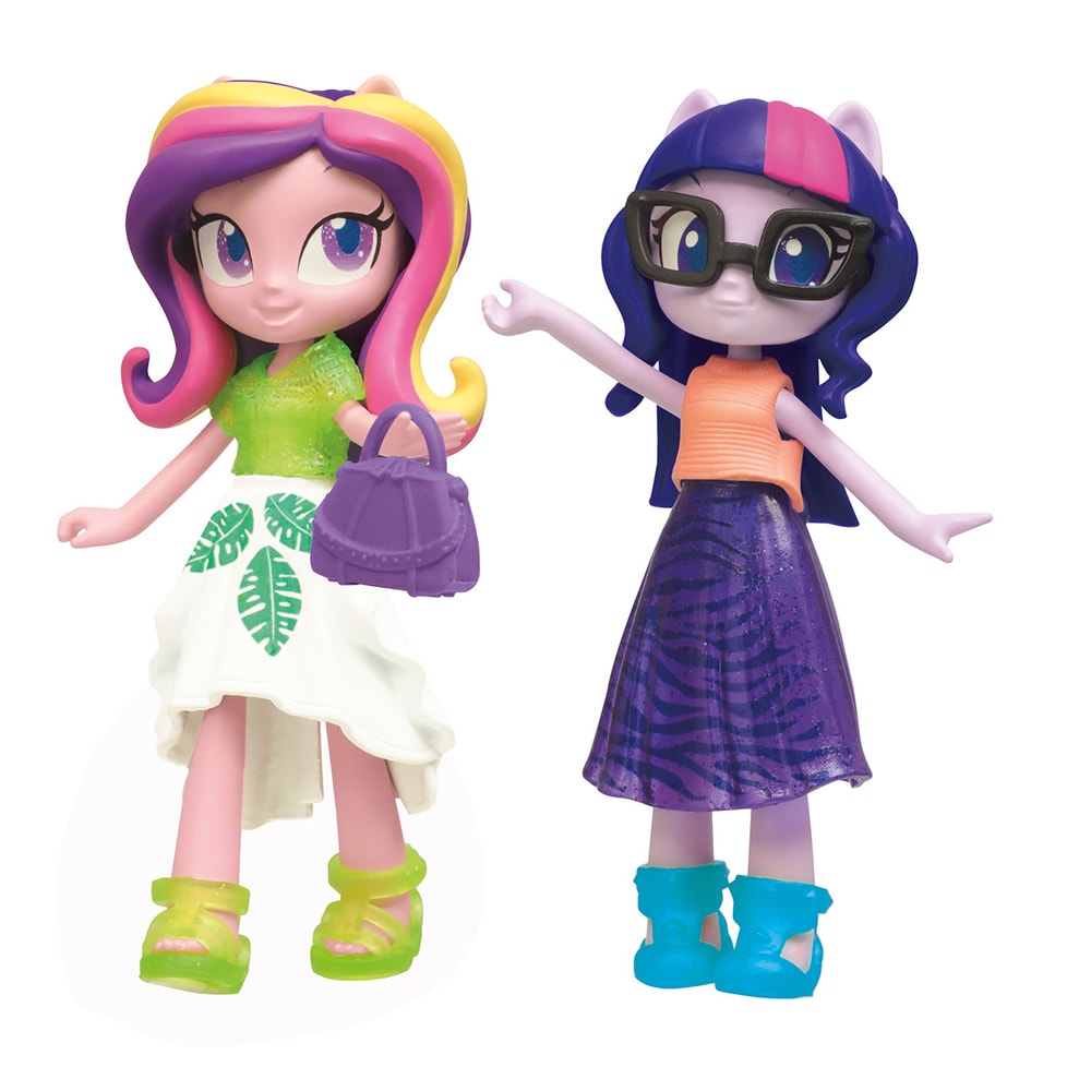 Set figurine MY LITTLE PONY Equestria Girls - Twilight Sparkle si Printesa Cadance F1587, 5 ani+, multicolor