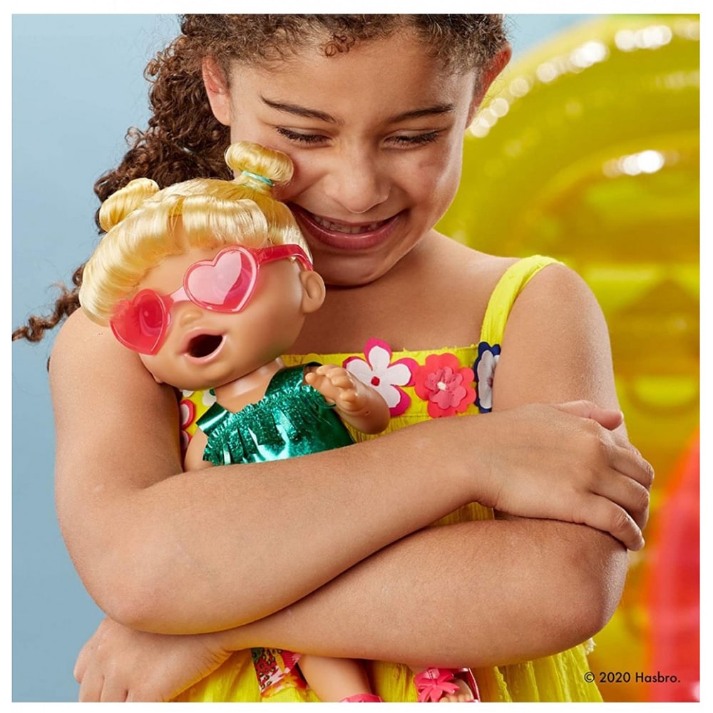 Papusa BABY ALIVE Sunshine Snack F1680, 3 ani+, verde-portocaliu